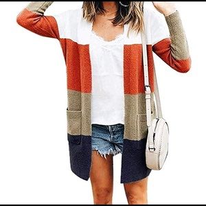 Super soft striped cardigan